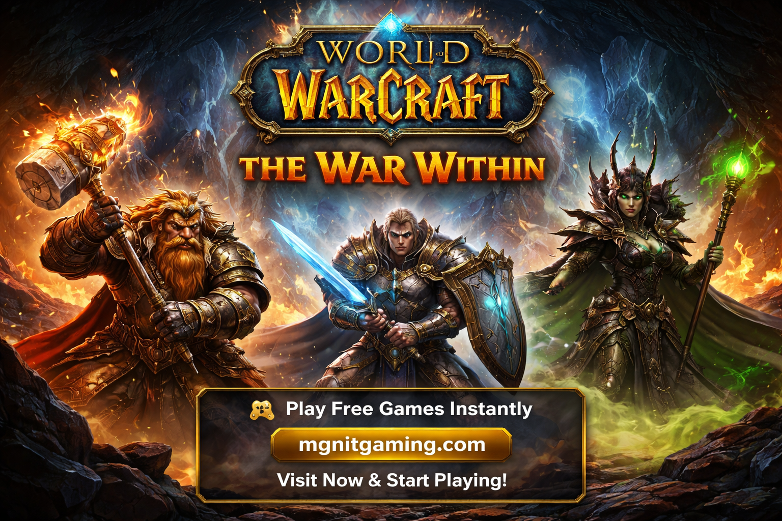 Epic Fantasy Battle Game Online  |  World of Warcraft Adventure  | MGNiT Gaming